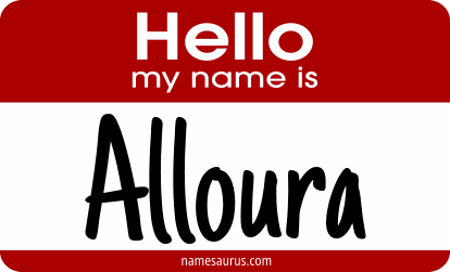 Hello my name is Alloura png download