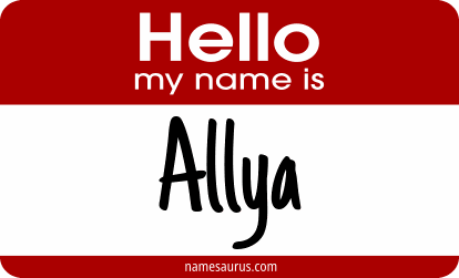 Hello my name is Allya png download
