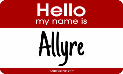 Hello my name is Allyre png download