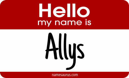 Hello my name is Allys png download