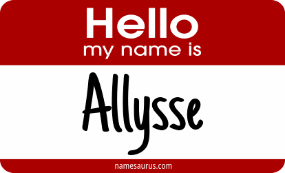 Hello my name is Allysse png download