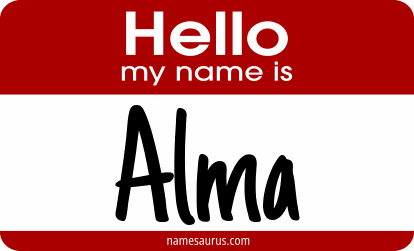 Hello my name is Alma png download