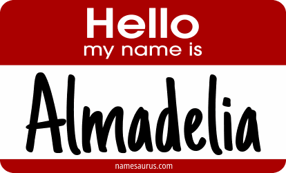 Hello my name is Almadelia png download