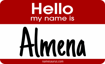 Hello my name is Almena png download