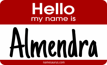 Hello my name is Almendra png download
