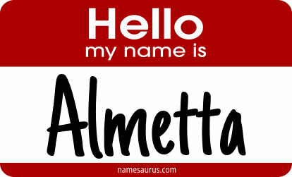 Hello my name is Almetta png download