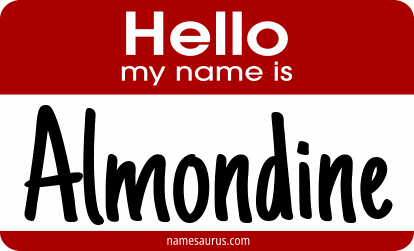Hello my name is Almondine png download