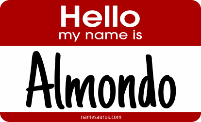 Hello my name is Almondo png download