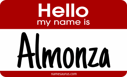 Hello my name is Almonza png download