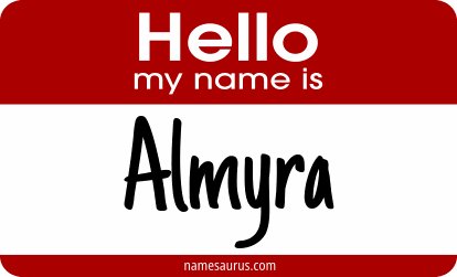Hello my name is Almyra png download