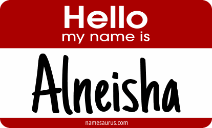 Hello my name is Alneisha png download