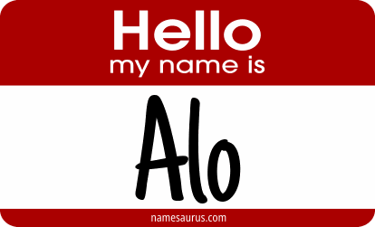 Hello my name is Alo png download