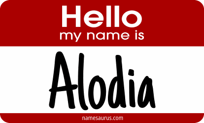 Hello my name is Alodia png download