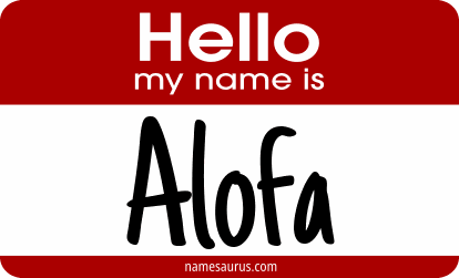Hello my name is Alofa png download