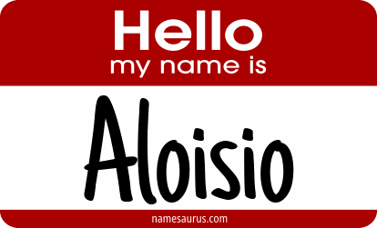 Hello my name is Aloisio png download