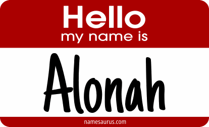 Hello my name is Alonah png download