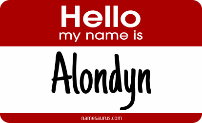 Hello my name is Alondyn png download