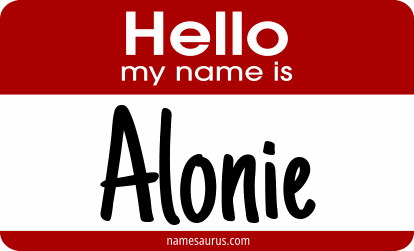 Hello my name is Alonie png download