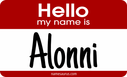 Hello my name is Alonni png download