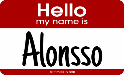 Hello my name is Alonsso png download
