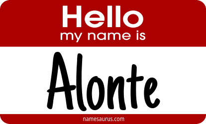 Hello my name is Alonte png download