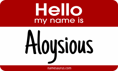 Hello my name is Aloysious png download