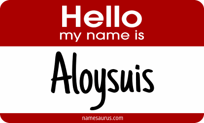 Hello my name is Aloysuis png download