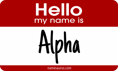 Hello my name is Alpha png download