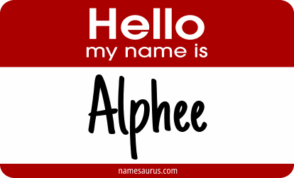 Hello my name is Alphee png download