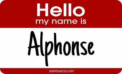 Hello my name is Alphonse png download