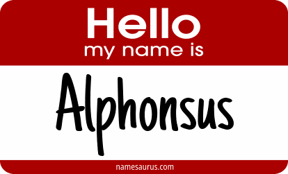 Hello my name is Alphonsus png download