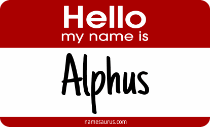 Hello my name is Alphus png download
