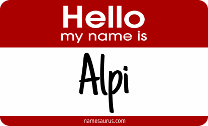 Hello my name is Alpi png download