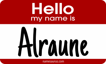 Hello my name is Alraune png download