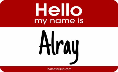 Hello my name is Alray png download