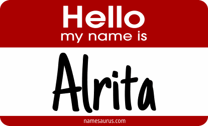 Hello my name is Alrita png download