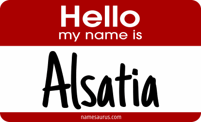Hello my name is Alsatia png download