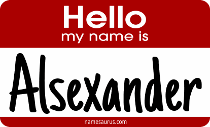 Hello my name is Alsexander png download
