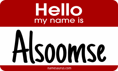 Hello my name is Alsoomse png download