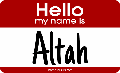 Hello my name is Altah png download