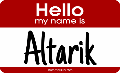 Hello my name is Altarik png download