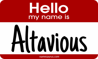 Hello my name is Altavious png download