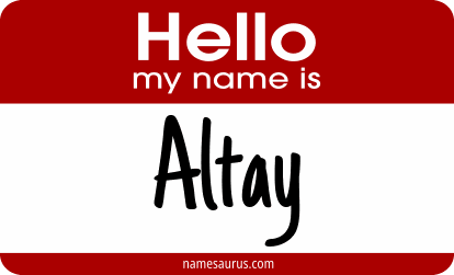 Hello my name is Altay png download