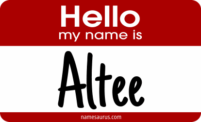 Hello my name is Altee png download