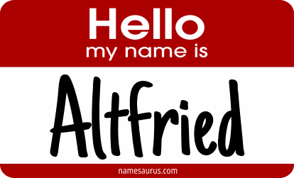 Hello my name is Altfried png download