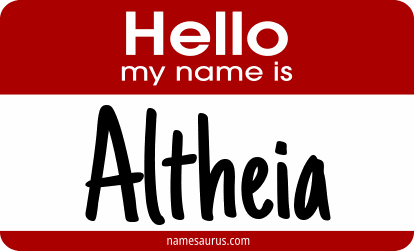 Hello my name is Altheia png download