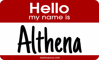 Hello my name is Althena png download