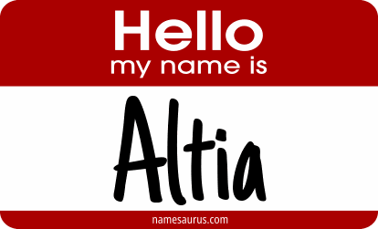 Hello my name is Altia png download
