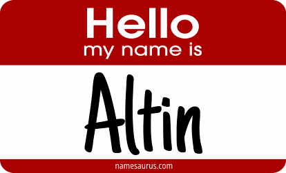 Hello my name is Altin png download