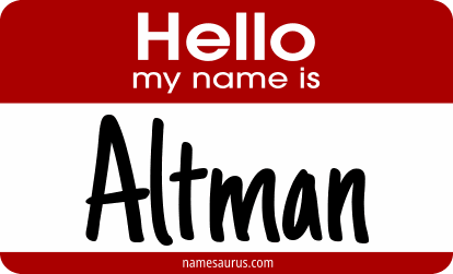 Hello my name is Altman png download